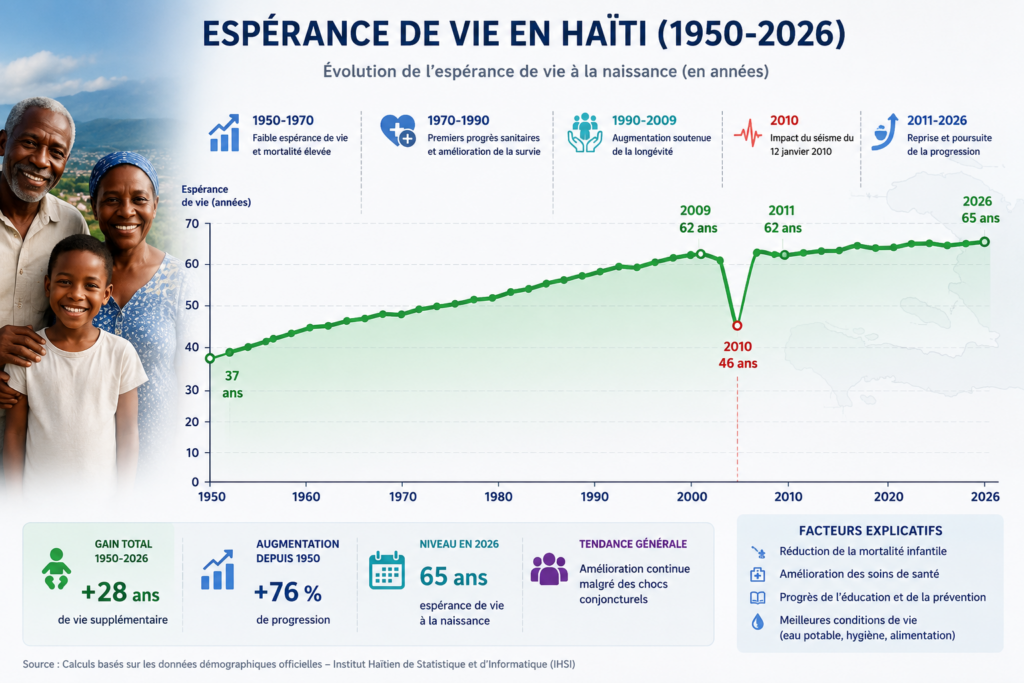 Espérance de vie en Haïti